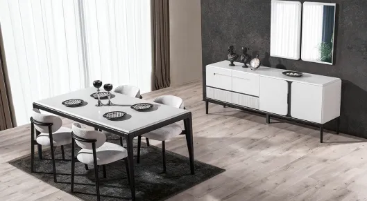 Product img 2, Nirvana Plus Ahşap Ayaklı  Yemek Odası Takımı